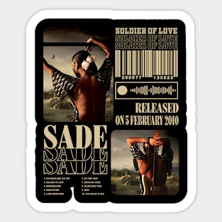 Sade Adu Released on 5 February 2010 - Soldier of Love Sticker